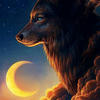 Wolf that miss his Moon