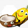 кокос дружит с ананасом