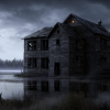 Мрачный дом на берегу озера