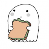 привидение с бутербродом