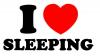 I love sleeping