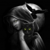 Black witch cat