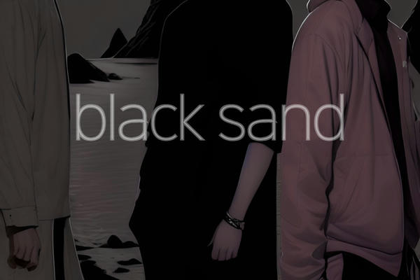 black sand