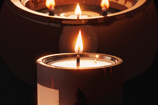 Чёрная свеча и алое пламя