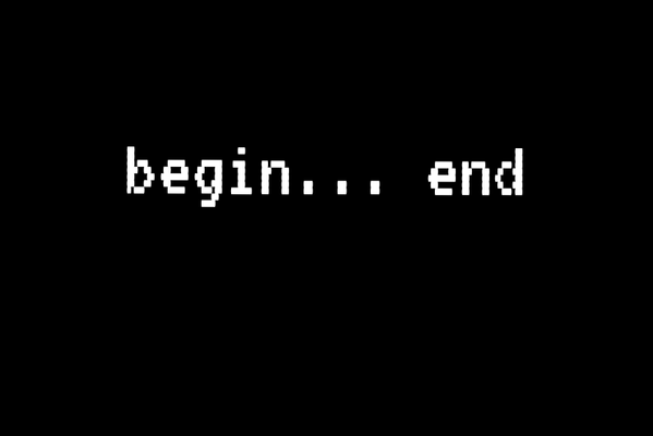 begin... end